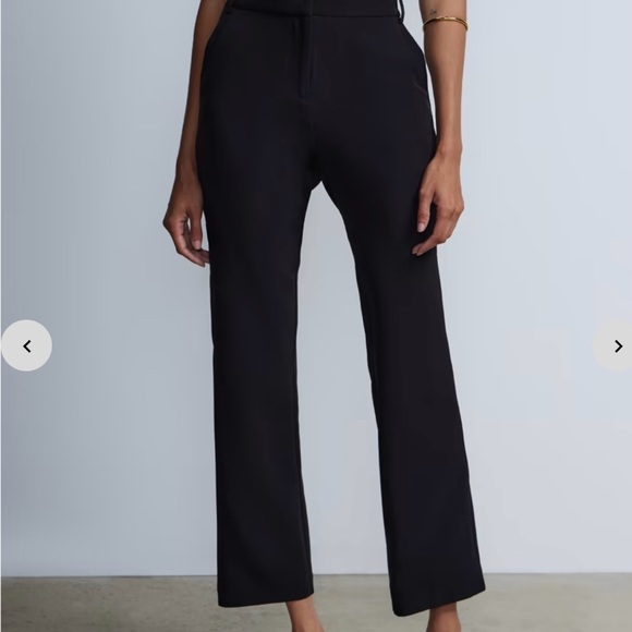 Seamed Slim Bootcut Black Pant - Picture 1 of 3